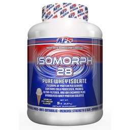 APS Nutrition Isomorph 28 Protein Powder | Pure Whey Isolate | Cold Pressed, Ultra- Filtered, & Ion Exchange Isolates | 28g Protein | 5 Pound (Vanilla Ice Cream)