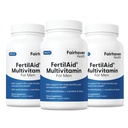 Fairhaven Health 3 Month Supply FertilAid for Men Prenatal Male Fertility Supplement | Count and Motility Support Pre Conception for Him | Fertility Support Includes, Zinc, and Folate | 90 Capsules