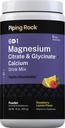 Piping Rock Magnesium Citrate & Glycinate + Calcium | 16 oz Powder | Raspberry Lemon Flavor | 6 in 1 Drink Mix | Highly Absorbable | Non-GMO, Gluten Free Supplement