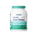 NYO3 Milk Thistle 200mg Liver Detox Supplement with Dandelion Root & Artichoke Extract | 60 Capsules | Silymarin Antioxidant Support,Liver Cleanse & Herbal Health Supplement