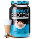 Nutrology TRIPACT Protein Powder - 7-in-1 Meal Replacement Shake with Grass Fed Whey Protein Powder, Pea, Rice, Greens for Muscle Recovery & Immunity, Vanilla Latte & Cinnamon Flavor, 40 Servings