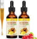 (2 Pack) Berberine Supplement, 1500mg Organic Berberine Liquid Drops with Ceylon Cinnamon, Bitter Melon - Supports Immune and Metabolism, Vegan, Pineapple Flavor-2 FL Oz