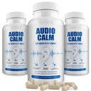 Audio Calm - Tinnitus Relief Supplement | Natural Stop Tinnitus Solution - Relieves Ear Ringing, Buzzing, Clicking | 60 Capsules (3)
