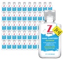 Zoviro Hand Sanitizer Gel, 2 Fl Oz Flip-Cap Bottle, Moisturizing with Essential Oils and Aloe, Refreshing Scent, Rinse-Free Formula, Mini Hand Sanitizer Travel Size (Pack of 50)