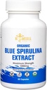 Blue Spirulina Capsules - Organic - 1000 mg - 60 Capsules