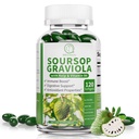Soursop Graviola Capsules with Kelp, for Cell Regeneration, Enhances Immunity, Digestive Support, Anti-oxidant* Properties, Gluten Free, 120 Counts