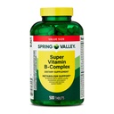 Super Vitamin B-Complex Dietary Supplement, Tablets for Metabolism Support, 500 Tablets + Dipaze Gift (Container)