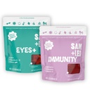 SAM+LEO Eye Vitamin & Immunity Gummies with Lutein, Zeaxanthin, Elderberry & Vitamin C for Kids & Teens - Vision Health & Immune Support Supplement Gummies | Vegan & Gluten Free (2 Pack, 120 ct)