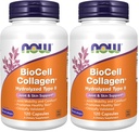 NOW Foods Supplements,BioCell Collagen® Hydrolyzed Type II,Clinically Validated,120 Veg Capsules,(Pack of 2)