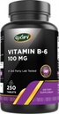 Oxify Vitamin B-6 100 mg, 250 Tablets | Gluten-Free, Non-GMO, Supplement Made in USA