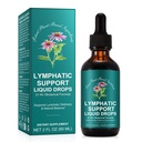 2 FL OZ Lymphatic Drainage Drops, Botanical Formula with 16 Herbs, with Echinacea, Dandelion, Elderberry, Cleavers, Astragalus, Burdock & More, Supports Immune Health