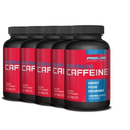 ProLab Caffeine 200mg, Green Tea Extract, Energy & Focus (60 Tabs, 5 Pack)