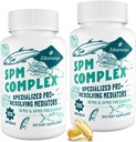 Zdoroviye SPM Supplement - Specialized Pro-Resolving Mediators and SPMs Precursors Complex for Balanced Immune Response, Brain, Tissue & Cellular - 120 Softgels (2 Bottle)