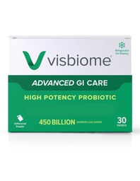 Visbiome® Advanced GI Care - High Potency Probiotic 450 Billion Strength - 30 Packets Unflavored Powder - Original De Simone Formulation - Shipped Cold in Recyclable Cooler with Temperature Monitor.