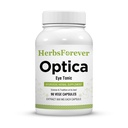 Optica-Eye Care For Vision & Retinal Health,Reduces Strain & Blur,With zinc,Iron,Calcium, Bacopa,Licorice,Carrot, Amla Triphala,+25 Ayurvedic Plant Extracts,Minerals,90 Veg Capsules|800mg