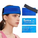 Reusable Hot and Cold Packs for Injuries, 2 Flexible Gel Ice Pack Cold Hot Compress for Joint Pain, Muscle Soreness, Tension Headache, Adjustable Therapy Wrap for Knees, Back, Shoulders, Arms and Legs