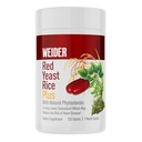 Weider Red Yeast Rice Plus - Botanical Dietary Supplement for Heart Health - Antioxidant Wellness Supplement - with Phytosterols & Microalgae - 120 Capsules