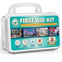 General Medi 120 Pieces Hardcase First Aid Kit - Includes Instant Cold Pack, Emergency Blanket for Travel, Home, Office, Vehicle, Camping, Workplace & Outdoor