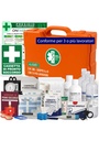 ONFARMA FARMA4 First Aid Medical Cassette Complete with Pressure Gauge and First Aid Sign Compliant with DM 388 Attachment 1 for Companies with 3 or More Workers