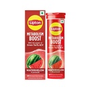 Lipton Metabolism Boost with 150mg Green Tea Catechins and 50mg ACV (Apple Cider Vinegar) | For Weight Loss & Fat Burn | Zero Calories | 16N Effervescent Tablets | Watermelon Flavour