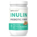 Gutbasket Pure Inulin Powder (300g) - Prebiotic Fiber for Gut Health & Digestive Wellness - Vegan, Non-GMO, Gluten-Free - Perfect for Smoothies, Coffee, and Baking