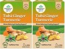 A TATA Product - Organic India Tulsi Ginger Turmeric - 25 Tea Bags, Boosts Immunity, Supports Healing & Recovery, Rich in Antioxidants, Made with Tulsi, Turmeric, Cinnamon, and Pepper (Pack of 2)