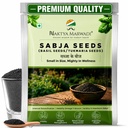 Naktya Marwadi Sabja Seeds (Basil Seeds/Tukmaria) for Weight Loss & Digestion, Natural Body Cooling Detox Superfood, Omega-3 Rich Falooda & Summer Drink, 100% Pure & Chemical Free 250g