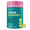Carbamide Forte Fiber Gummies | Daily Fiber Supplement | Dietary Supplements For Constipation | Healthy Digestion, Weight & Blood Sugar Management | 60 Veg Apple Flavoured Gummies