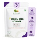 Certified Organic Jamun Seed Powder – 100% Pure & Natural | Supports Healthy Digestion, Blood Sugar Levels,Healthy Heart & Immunity | 200g x 2 Value Pack