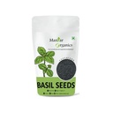 ManHar Organics Basil Seeds (Sabja/Tukmaria/Tulsi Beej) 1kg | For Falooda, Drinks, Smoothies & Desserts