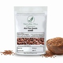 Natural Hill Organic Sun dried Alsi Seeds|100g|Supports healthy skin and hair|Natural|No Preservative|अलसी के बीज|