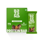 Bazana 20g Protein Bar |Rizzted Nuts | Pack of 6 | No Added Sugar | High Protein Healthy Snack | Whey & Nuts Blend | Gym & Workout Recovery | Gluten Free | Healthy Snacks