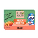 HELLO HEALTHY Instant Peach Iced Tea Powder – Refreshing Gut-Friendly Drink Mix 10 Servings Natural Peach Flavor Easy to Prepare Summer Beverage | No Artificial Ingredients