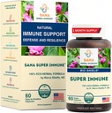 Super Immune – Echinacea Goldenseal Rose HIPS & Vitamin C Capsules for Immune Support and Defense | 60 Capsules | by Dr. Marco Sikaffy | Sana Herbal Sc