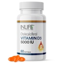 INLIFE Vitamin D3 5000 IU Cholecalciferol Supplement, 60 Softgels