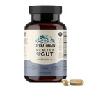 TERRA ORIGIN Healthy Gut with Vitamin D 5000 IU | 60 Capsules | Gut Health Supplements for Men and Women | Supports Digestion and Gas