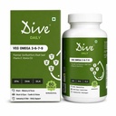 Dive Daily Veg Omega 3-6-7-9 | Plant-Based Omega Supplement with Flaxseed, Sea Buckthorn & DHA | Supports Heart, Brain, Skin, Eyes & Immunity | Vegetarian Fish Oil Alternative | 60 Veg Capsules