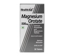 Health Aid Healthaid Magnesium Orotate - 30 Vegetarian Tablets|Superior Absorption Formula|Magnesium Supplement For Healthy Bones, Teeth, Nerve System |Yeast&Gluten Free