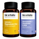 hk vitals Calcium Magnesium & Zinc + Glucosamine + Chondroitin & MSM