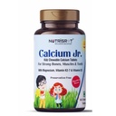 Calcium Jr. Chewable Calcium Tablets for Kids | Strong & Healthy Bones Strength, Muscles, Teeth & Nails with Magnesium, Vitamin K2-7 & Vitamin D3 (60 chewable tabs in Strawberry Flavour)