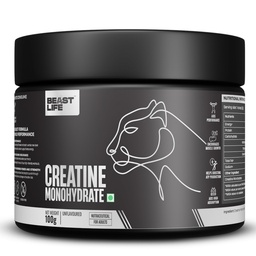 BeastLife Creatine Monohydrate Powder 100g (33 Servings) Unflavoured | Super Micronized for Fast Absorption | NABL Lab Tested | Boosts Strength & Athletic Performance