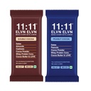 11:11 ELVN ELVN Double Cocoa & Peanut Cocoa Protein Bar Combo (Pack of 4) | 11g Protein Per Bar | Sweetened with Dates | No Refined Sugar | High Protein Snack | 100% Natural