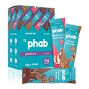 Phab Variety Pack Protein Bars with 21g Protein & No Added Sugar | High Fibre, Gluten-Free, Trans Fat-Free & No Preservatives | Healthy & Delicious With Goodness Of Dates (Pack of 6)