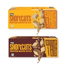 BRB Shortcuts - Protein Wafer Bites | Classic & Chocolate Flavour | 16g Protein | Filled With Natural Peanut Butter | Zero Refined Sugar, No Palm Oil, Healthy Snack | 2 x 100g Combo Box