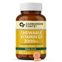 Carbamide Forte Vitamin D3 2000IU | Vitamin D3 Supplements For Men & Women - Cholecalciferol Tablets | Vitamin D Tablets For Bones & Immune Health | Raspberry Flavoured - 90 Tablets