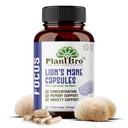 Lion's Mane Mushroom Extract 60 Capsules - 10:1 Concentrate for Focus, Memory & Brain Clarity - Nootropic Supplement for Students & Professionals - Vegan, Non-GMO, FSSAI Certified
