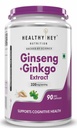 HealthyHey Ginseng + Ginkgo Biloba - Improves Memory & concentration- 90 Veg Capsules