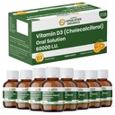 Vlado's Himalayan Organics Vitamin D3 60000 IU Shots | Cholecalciferol Vitamin D3 60000 IU Supplement I Sugar Free I Oral Solution I Vitamin D 60K for Men & Women – 5ml Each bottle - Orange Flavour - (Pack of 8)