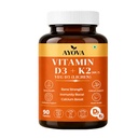 Vitamin D3 + K2 (MK-7) | 100% Veg D3 from Lichen | Supports Bone Strength, Calcium Absorption & Immunity | Gluten Free | 90 Veg Tablets