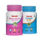 Nutrela Bone Health Natural (30 Capsules) and Vitamin D-2K (60 Chewable Tablets) Combo Pack
